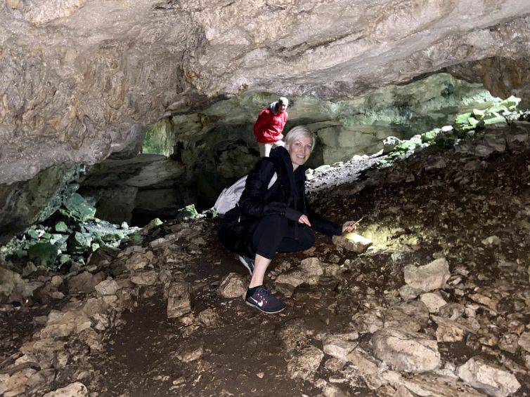 Me in a Secret Cave outside of Split, Croatia