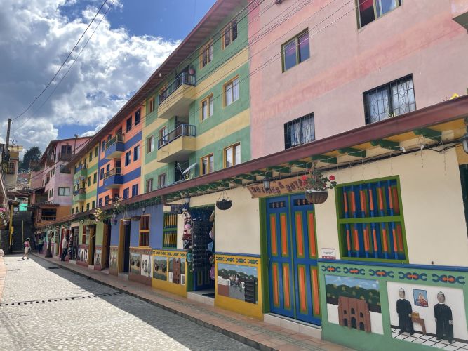 Colorful Street in Guatape, Colombia