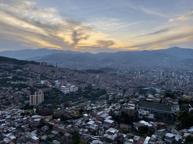 Sunset in Medellin, Colombia