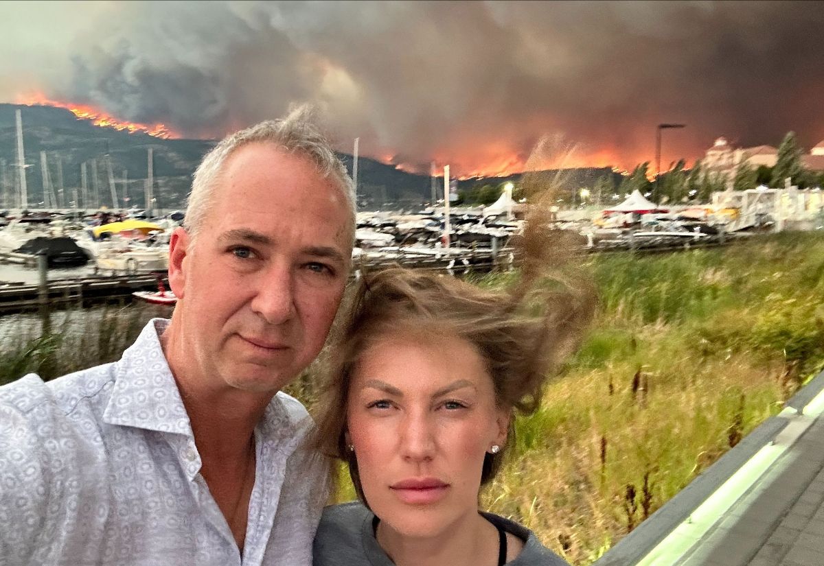 Wildfire in Kelowna, Canada